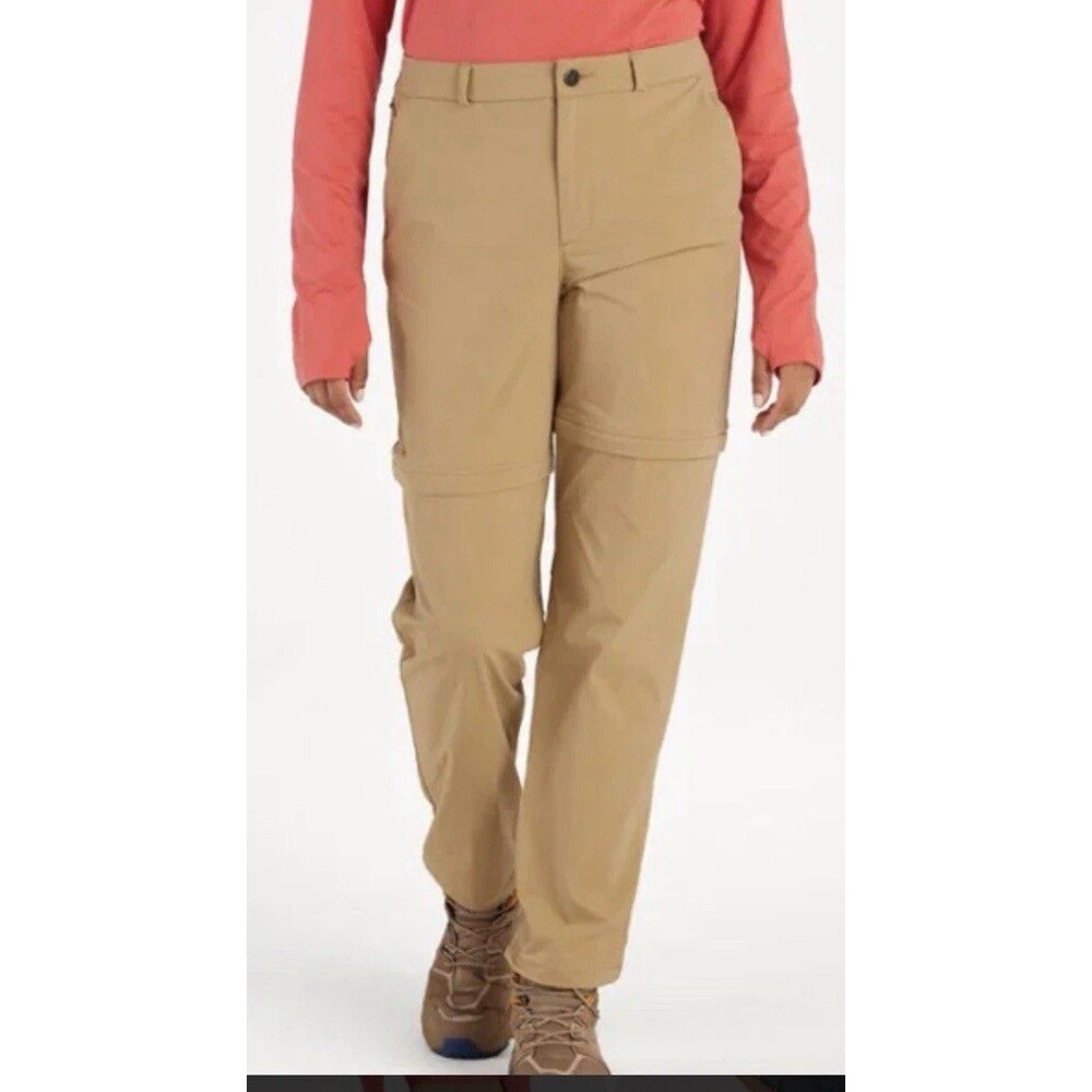 REI Women's Beige Convertible hiking Pants/Zip off to Shorts - Size 10